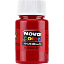 Nova Color Kumaş Boyası 35 cc Kırmızı - 2 Adet