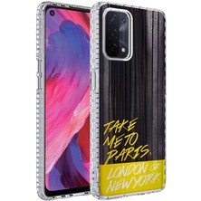 Kılıfist Oppo A74 4g Kılıf Airbag Kenarlı Renkli Desenli Silikon Elegans Kapak