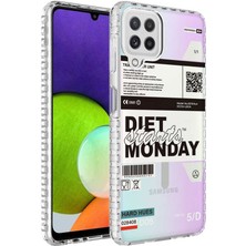 Kılıfist Samsung Galaxy M12 Kılıf Airbag Kenarlı Renkli Desenli Silikon Elegans Kapak