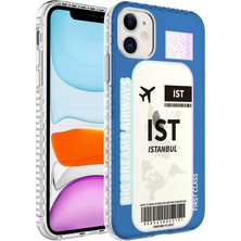 Kılıfist Apple iPhone 11 Kılıf Airbag Kenarlı Renkli Desenli Silikon Elegans Kapak