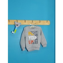 Alfa Bayramlık Erkek Çocuğu Gri Sweatshirt