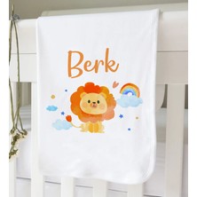 Bk Kids Kişiye Özel Isimli Bebek Battaniye ve Yastık Hediye Seti, Yeni Doğan Bebek Hediyesi, Bebek Uyku Seti-10