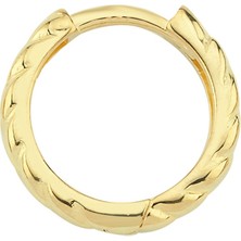 Altın Sepeti Minik Burma Erkek Halka Küpe