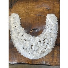 Gönülden Tasarım 28X29 cm Beyaz Fırfır ve Tül Giyim Yaka Aksesuar Aplike Arma Dikiş Hobi Malzemesi