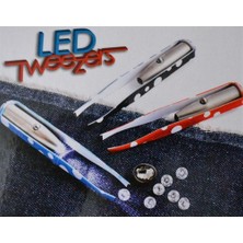 Yumakça Işıklı Cımbız LED Tweezers Turkuaz