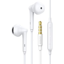 Ugreen 3.5mm Jack Girişli Mikrofonlu Kulak Içi Kulaklık Beyaz