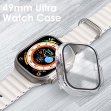 Cool Cold Apple Watch  Ultra / Ultra 2 Pro* 49MM * 360 Tam Önü Cam Tpu Ekran ve Kasa Koruyucu Ultura Kılıf