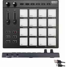 Midex Pad Controller-16 Launchpad Midi Pad Controller (48 Adet Pad Bankası)