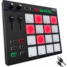 Midex Pad Controller-16 Launchpad Midi Pad Controller (48 Adet Pad Bankası)