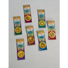 Hasyılmaz Ekvator Ginesi Munih 72 Olimpiyatları Madalya Pulu Lotu 7 Adet