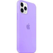 Hkn iPhone 13 Pro Max Lansman Kılıf Logolu Silikon Kılıf - Lila