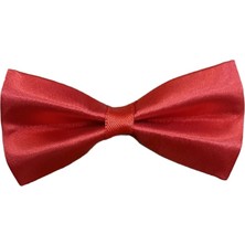 Salar Ticaret Kırmızı Çocuk Papyonu Ayarlanabilir Saten Kumaştan Üretilmiştir