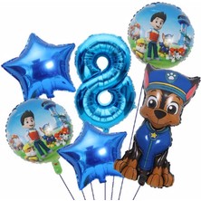 Parti Station Paw Petrol Paw Patrol Polis Köpek Chase Yaş Balon Konsept Doğum Günü Set Yaş Balon Set