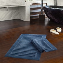 Dekoreko Alanur Home Mikonos Pamuklu 2'li Banyo Paspası Gümüş