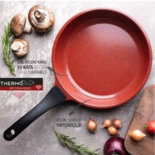 Cooker Thermoad Red Diamond Flora Alüminyum Granit Döküm Sahan & Tava Set