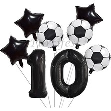 Parti Station Futbol Konsept Balon Set Maç Konsept Doğum Günü Set Yaş Balon Set