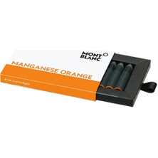 Montblanc Manganese Turuncu Mürekkep Kartuşu 128207