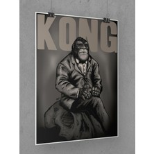 Saturndesign King Kong Poster 45 x 60 cm Afiş - Kalın Poster Kağıdı Dijital Baskı