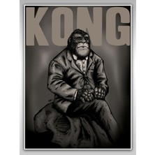 Saturndesign King Kong Poster 45 x 60 cm Afiş - Kalın Poster Kağıdı Dijital Baskı