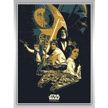 Saturndesign Star Wars Poster 45 x 60 cm Yıldız Savaşları Afiş - Kalın Poster Kağıdı Dijital Baskı