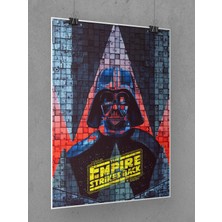 Saturndesign Star Wars Poster 45 x 60 cm Darth Vader Afiş - Kalın Poster Kağıdı Dijital Baskı