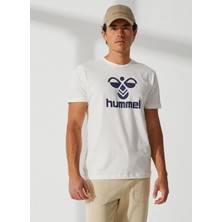Hummel Yuvarlak Yaka Düz Beyaz Erkek T-Shirt 910206-9003 Men Ss Tee