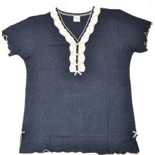 Angelina Kadın Kısakol Üst Uzun Pantolon Alt Bambu Yazlık Rahat Pijama Takımı 633025