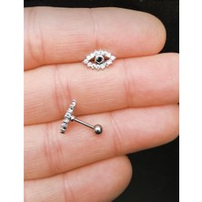 By Dilek Çetin Accessory Çelik Kadın Kıkırdak Piercing