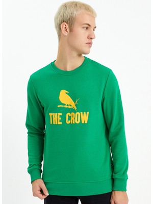 The Crow Sweatshirt, Xl, Yeşil