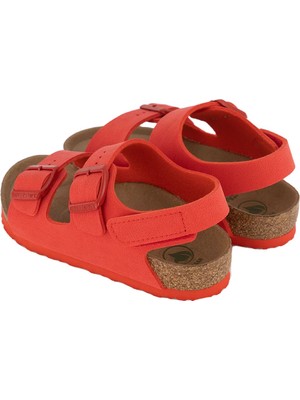 Birkenstock Kırmızı Kız Çocuk Sandalet 1023365 Mılano Kids Hl Bfbc Earthy