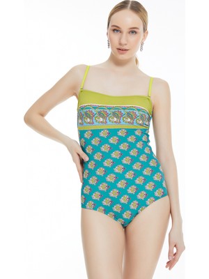 Bellisa Yeşil Kadın Mayo 232005