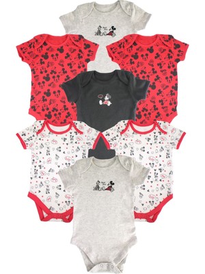 George Disney Minnie Mouse %100 Pamuk 7'li Bodysuit /zıbın