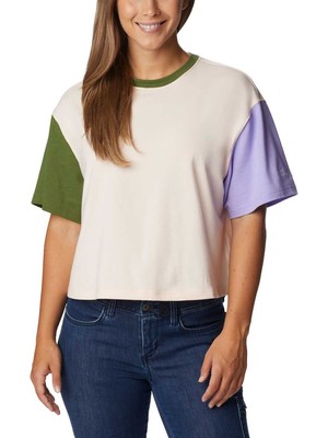 Columbia Deschutes Valley Cropped Kadın Teknik Kısa Kollu T-Shirt