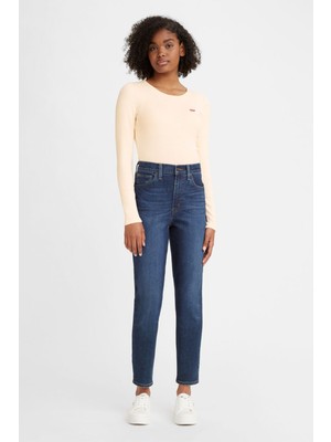 Levi's Pamuklu High Yüksek Bel Boru Paça Mom Jeans Kot Pantolon 26986