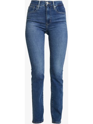 724™ High Rise Straight Kadın Jean Pantolon -  Blue Wave Dark