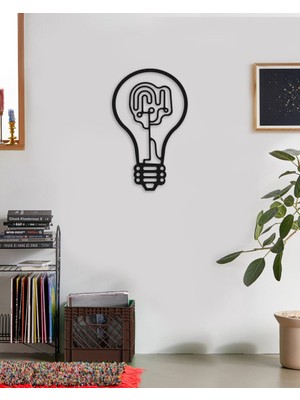 Rarart Concept Bulb Metal Tablo -Modern Duvar Tablosu