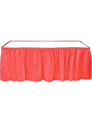 Event Party Store Masa Eteği Plastik Kırmızı