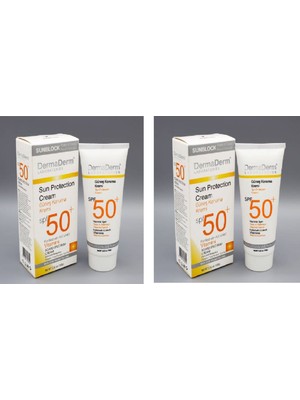 Dermaderm  Spf+ 50 Güneş Koruma Kremi  100 gr Sun Protection Cream 2 Adet