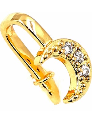 316 L Çelik Zirkon Taşlı  Lüks Piercıng