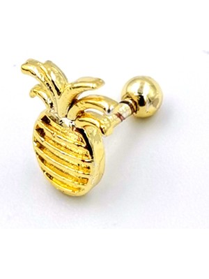Çelik Zirkon Taşlı Piercing