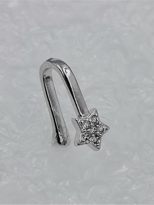 316 L Çelik Zirkon Taşlı  Lüks Piercıng