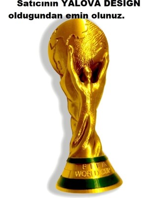 Turansoy Craft Fıfa Worldcup Dünya Kupası Dekor 3D Baskı 37 cm Orijinal Boy .