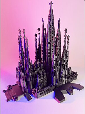 Turansoy Craft La Sagrada Familia Barcelona Minyatür Biblo Dev Boy