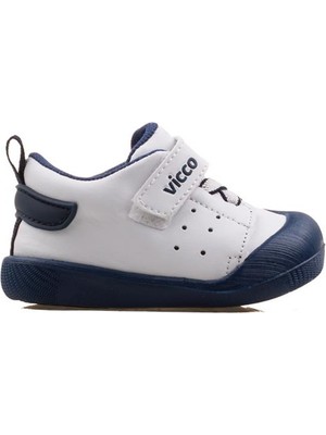 Vicco Lacivert İlk Adım Günlük Ayakkabı Kız Çocuk Suni Deri Lastik Taban Konforlu Tasarım