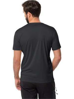 Jack Wolfskin Peak Graphic T M Erkek Siyah T-Shirt 1807183-6350