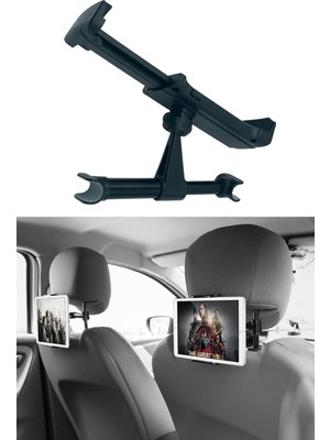 Epazzar 2 Adet Araba Oto Koltuk Arkası Telefon Tablet Tutucu Ayarlanabilir 360 Derece Dönebilen Pratik Stand
