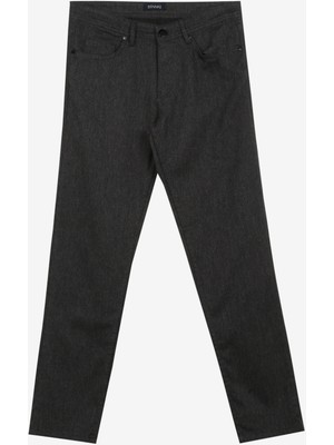 Süvari Normal Bel Normal Paça Slim Fit Siyah Erkek Pantolon PN2020500533