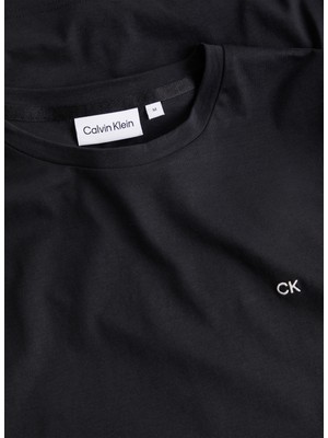 Calvin Klein Bisiklet Yaka Siyah Erkek T-Shirt K10K110589BEH