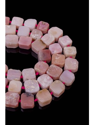Dünya Doğal Taş 14X8 mm Pembe Opal Taşı Dizi