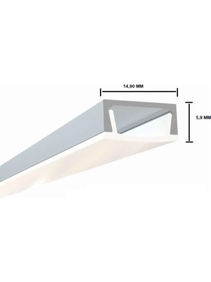 Sese Alüminyum LED Kanalı Profili Süper Ince 15.50 mt 724-17